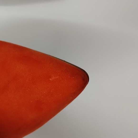 Marc Fisher Ltd. coral strap back flats size 7M pointed toe flats gold accent - Picture 10 of 10